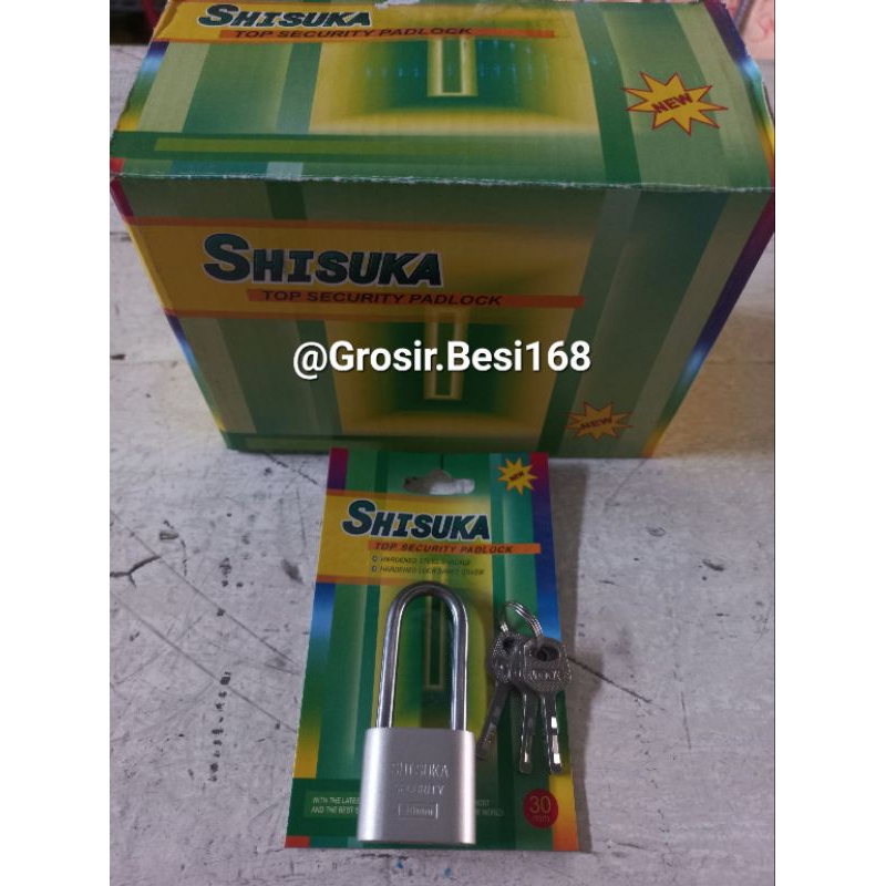 Gembok Chrome Shisuka 30 Panjang Original