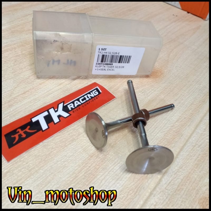 Payung Klep Honda Tiger TK Racing Original - ukuran Standar +1 +2 + Seal Klep TK Excel