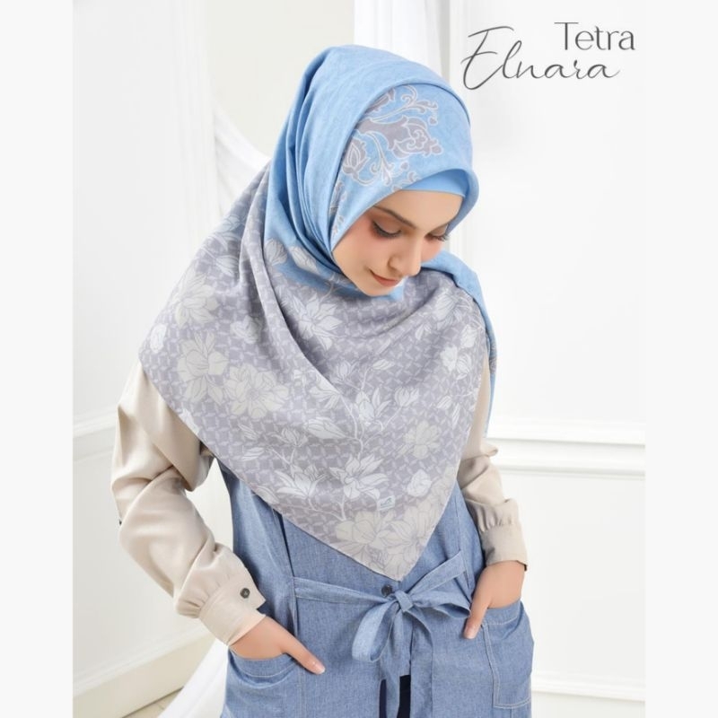 Rabbani- Kerudung Tetra Elnara- Kerudung Segiempat Motif