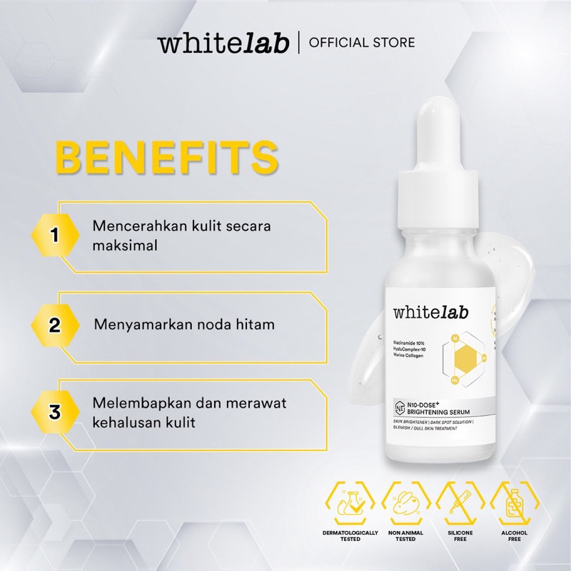 WHITELAB N10-DOSE + INTENSE BRIGTENING SERUM NIACINAMIDE 10%