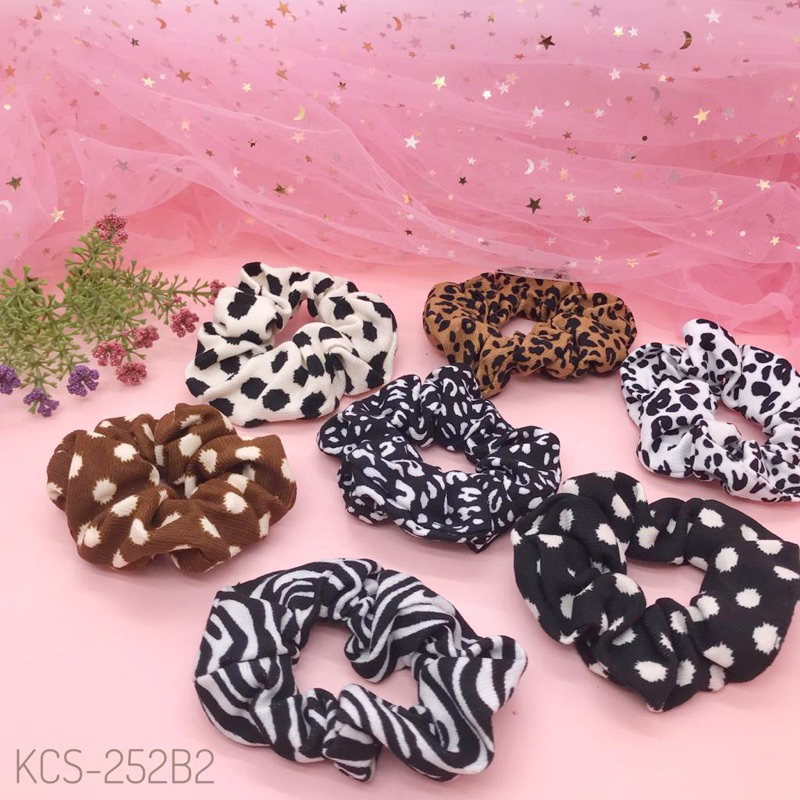 IKAT RAMBUT SCRUNCHIE KOREA STYLE / KUNCIRAN RAMBUT SCRUNCHIE MODEL KOREAN / IKAT CEPOL RAMBUT