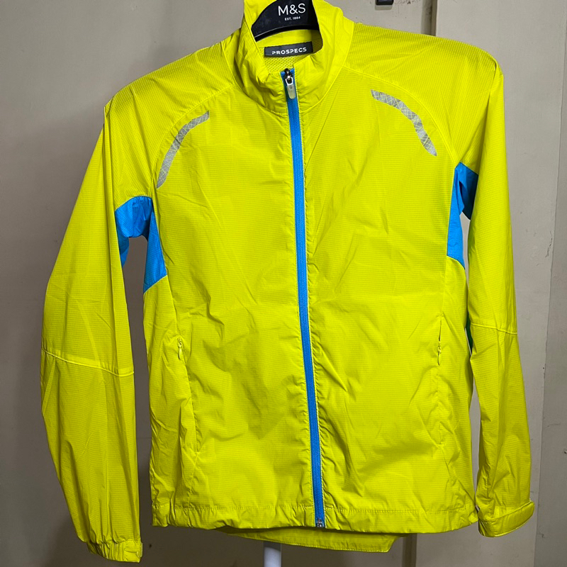 Thirft Jaket Running Merk Prospecs Warna Kuning List Biru | Preloved | Second Murah