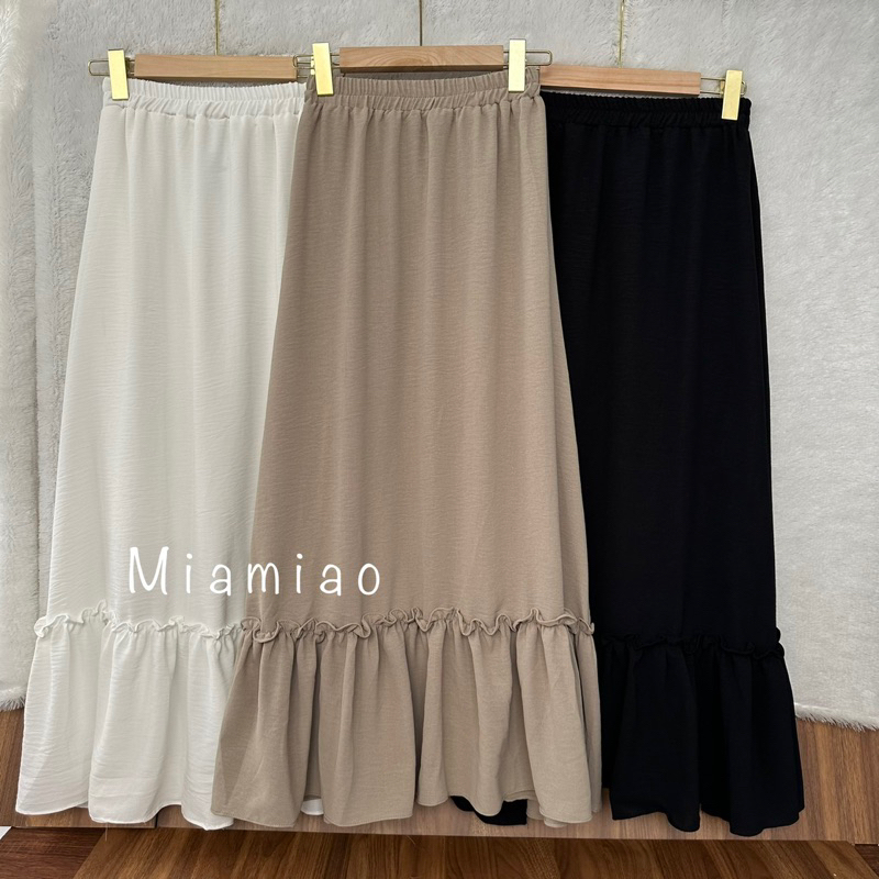 Rok Crinkle Premium / Crinkle Skirt  (Full Karet) / Rok Panjang wanita