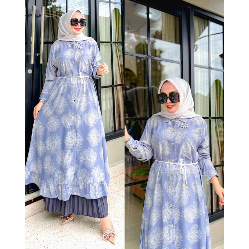 SET LONG TUNIK &ROK PLISKET