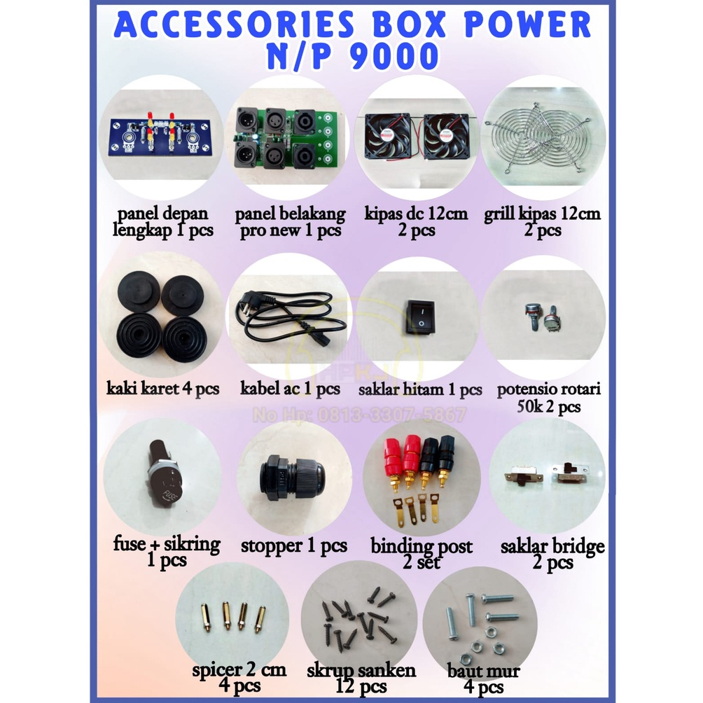 ACC AKSESORIS BOX POWER N / P 9000 accessories model box N/P 9000