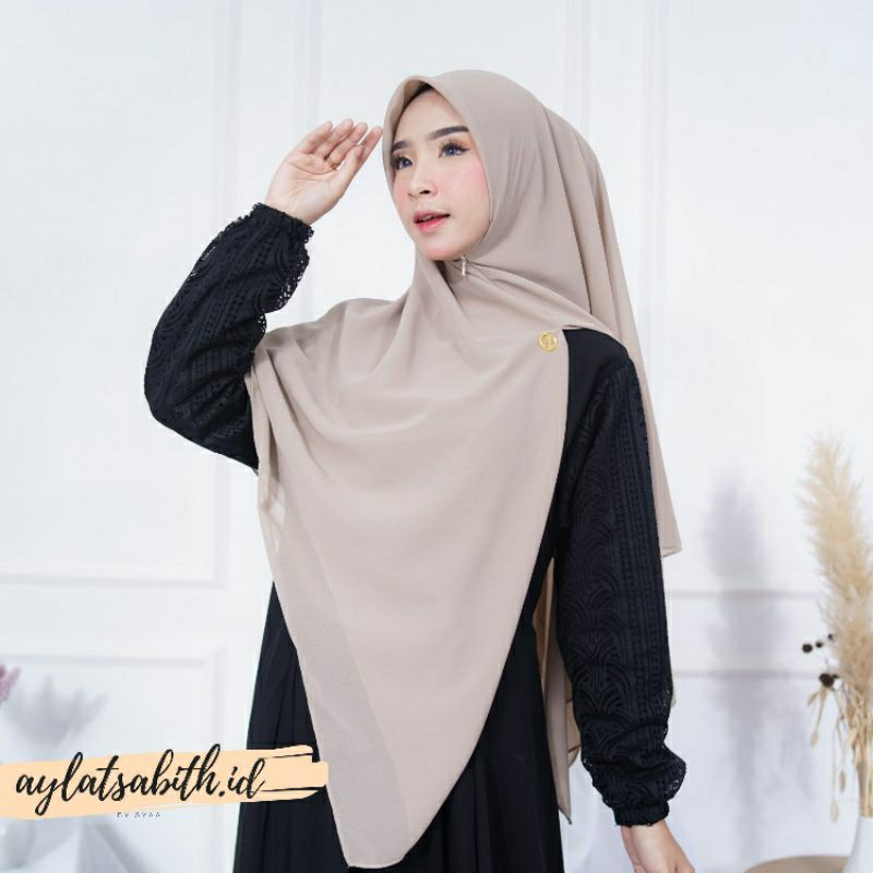 hijab segi3 instan zipper syari/hijab instan syari jumbo 150×150cm/khimar zipper/khimar instan zippe