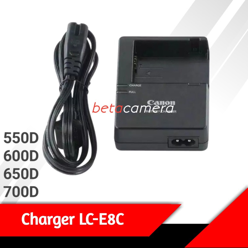 Charger Canon LC-E8 LP-E8 C Kamera Dslr Eos 550d 600d 650d 700d LP E8 LC E8C