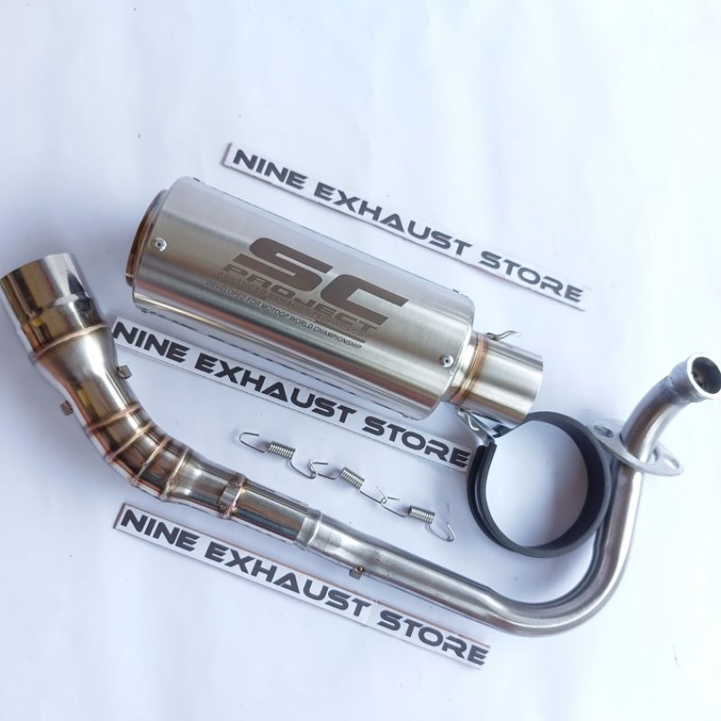 knalpot racing vario 125 led sc project titan