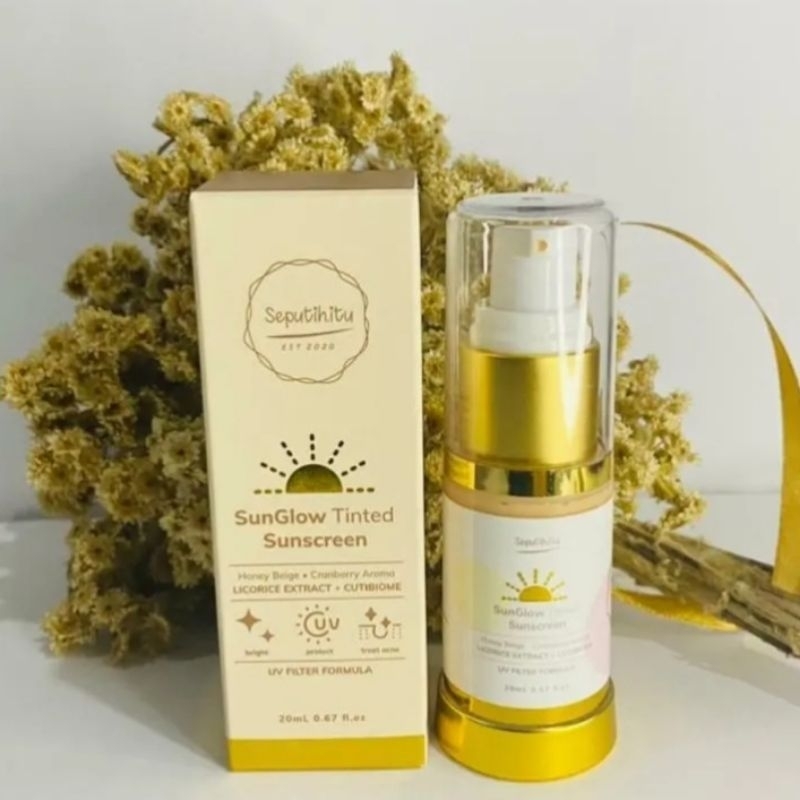 SUNGLOW SEPUTIH ITU TINTED SUNSCREEN SPF 50 3IN1