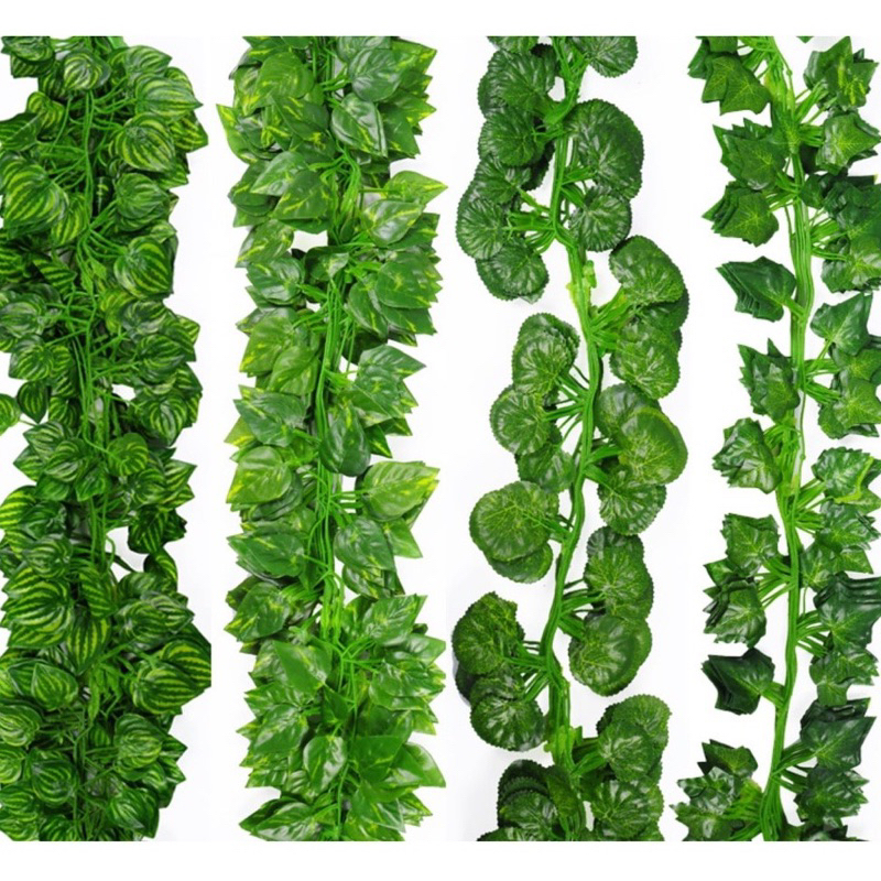 Daun Rambat Palsu Artificial Plastik / Daun Imitasi / Sulur Daun Imitasi / Daun Hias Imitasi