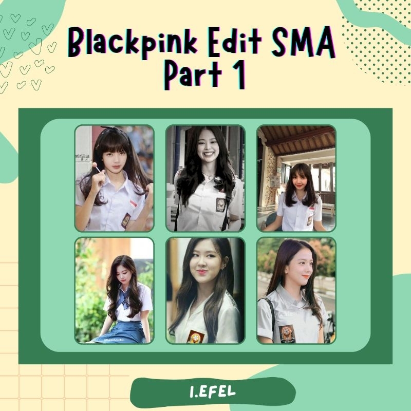 PHOTOCARD KPOP IDOL BLACKPINK EDIT SMA PART 1 -I.EFEL-