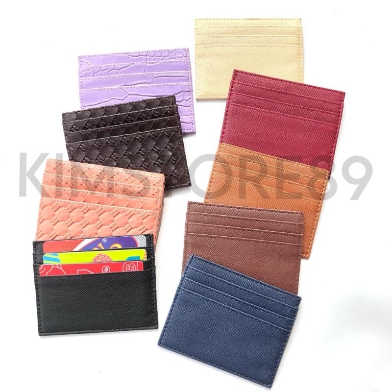 Dompet Kartu Card Holder Pria Wanita 6slot SLIM MINI