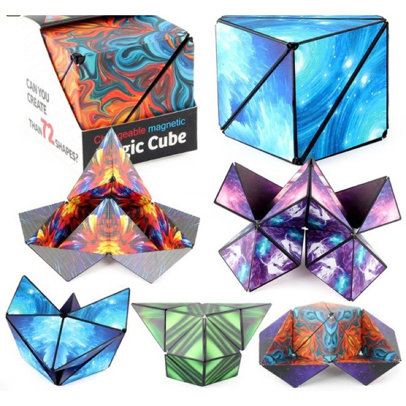 KUBUS MAGIC 1 KUBUS BISA MENJADI 72 BENTUK CUBE MAGIC MAGNETIK CUBE 3D KUBUS 3D