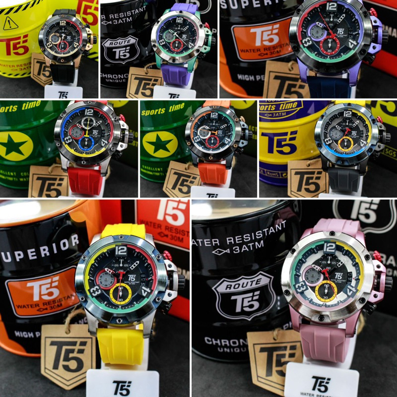 JAM TANGAN T5 PRIA CRONOGRAPH H3885/H 3885 ORIGINAL