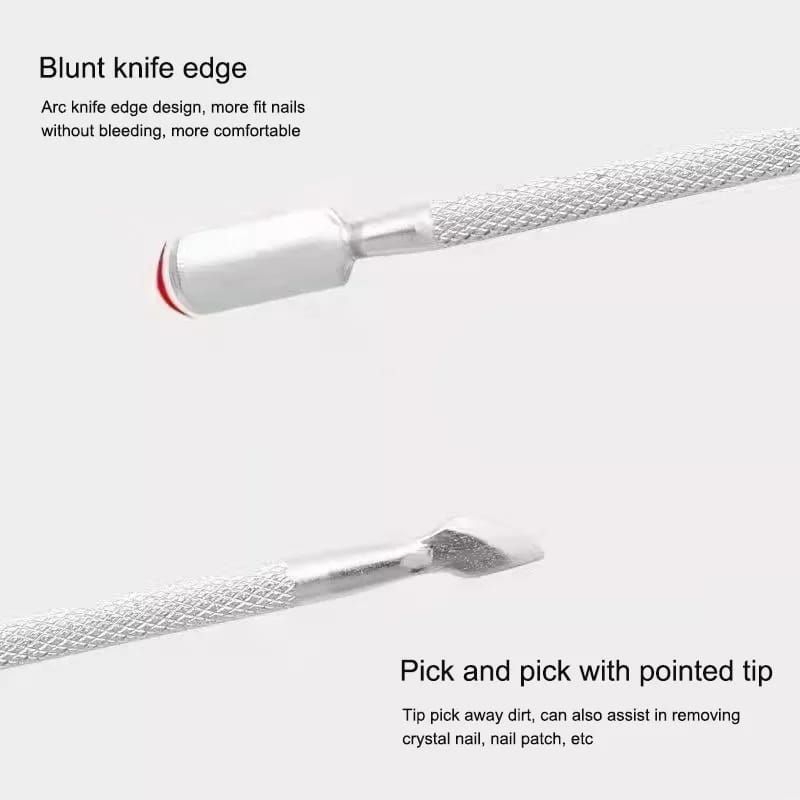 Alat Pendorong Kutikula Curticle Pusher Stainless Steel Nail