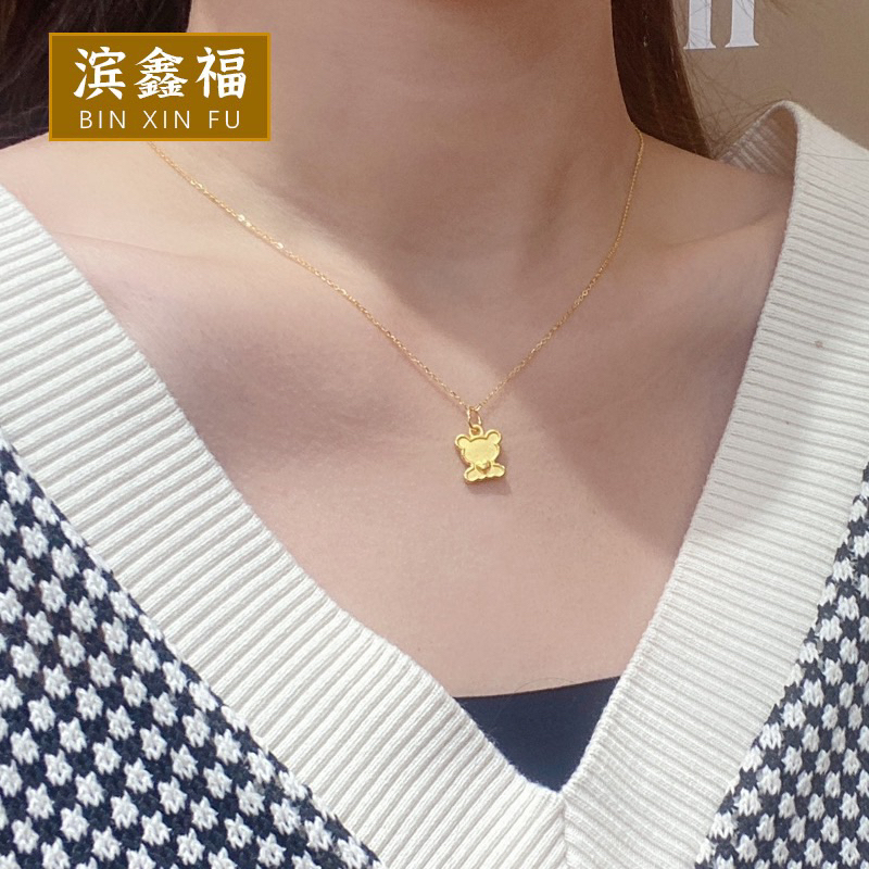 E1 kalung clover kecil titanium cantik grosir ctm