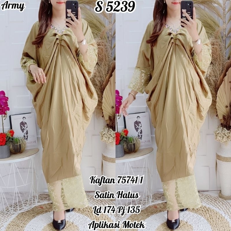 Dress Kaftan Satin 5239 /ld 174