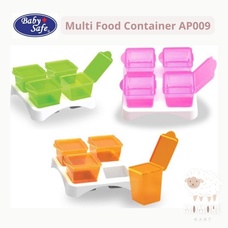 Baby Safe Multi Food Container AP009 Tempat Menyimpan Makanan Bayi Wadah Mpasi