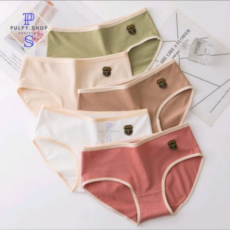 Celana Dalam Wanita Underwear CD Jumbo Brief Mid Waist PS