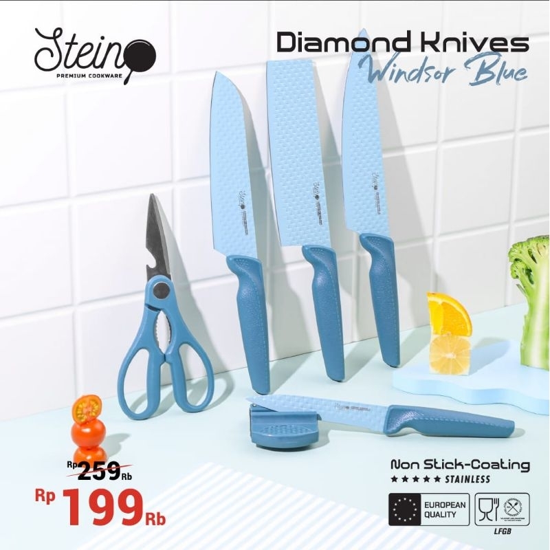 set pisau dapur steincookware DEBM