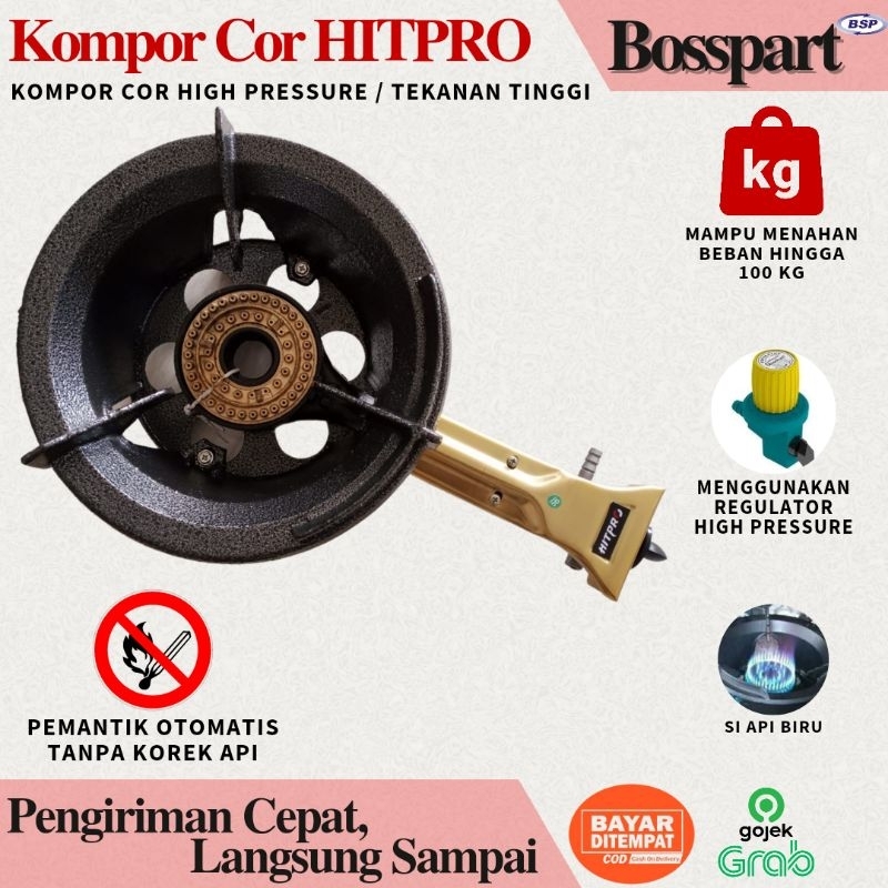 Kompor Gas HITPRO HIGH PRESSURE KOMPOR COR/MAWAR AUTO