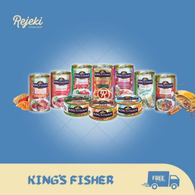 

KING'S FISHER Sarden Saus Sambal Balado Bangkok Tomat - Rejeki Frozen Mart