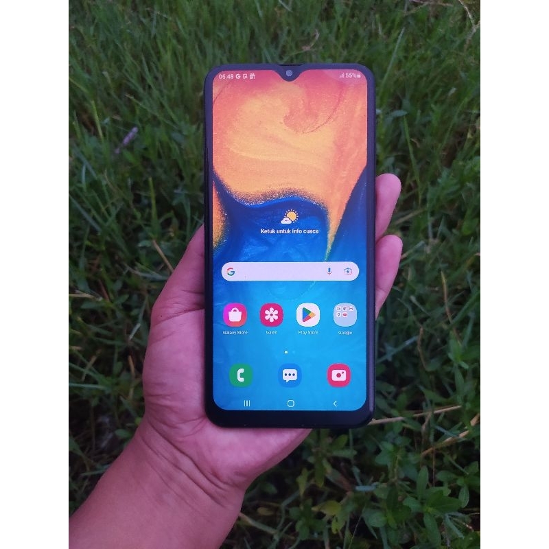 Samsung Galaxy A20 Fullset Tanpa Minus Bergaransi