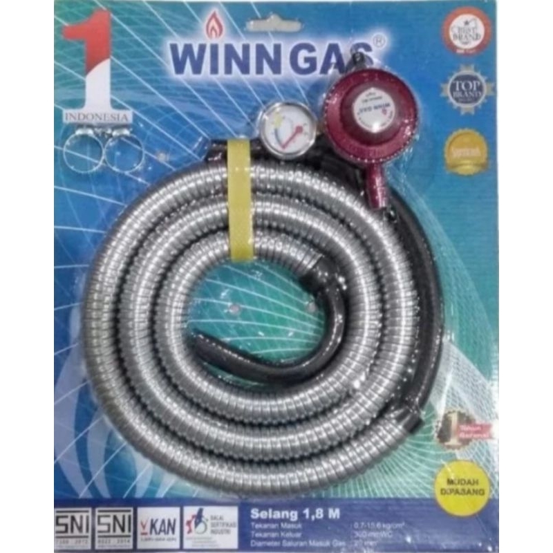 Winn Gas Paket 68 -  Selang Spiral Regulator Meter