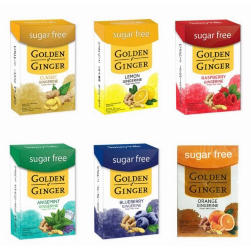 Golden ginger fliptop sugar free 45 gram