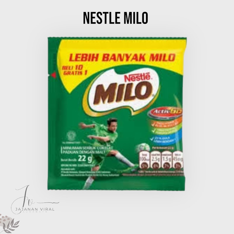 

Nestle Milo Activ-Go Susu Coklat Renceng Isi 11Pcs