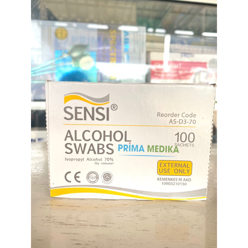 ALKOHOL SWAB SENSI - Tissue Alkohol isi 100 Lembar