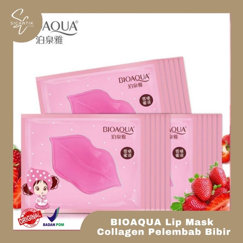 BIOAQUA Lip Mask Collagen | Masker Bibir Collagen | Pelembab Bibir | Sicantik Store