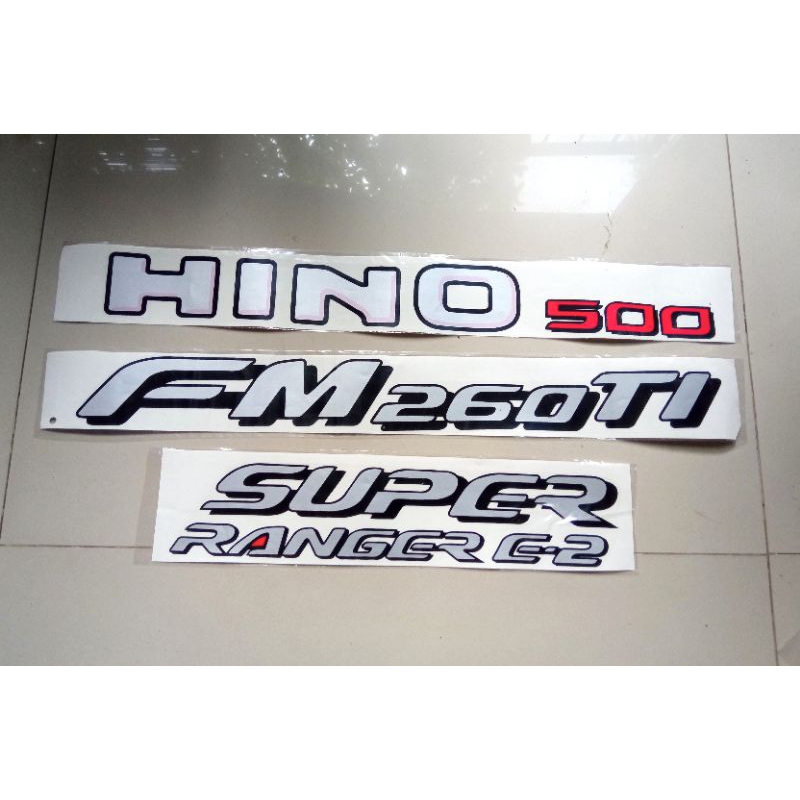 Stiker hino 500 Fm260TI Super Ranger / Stiker hino fm 260 ti / hino 500 fm 260 ti