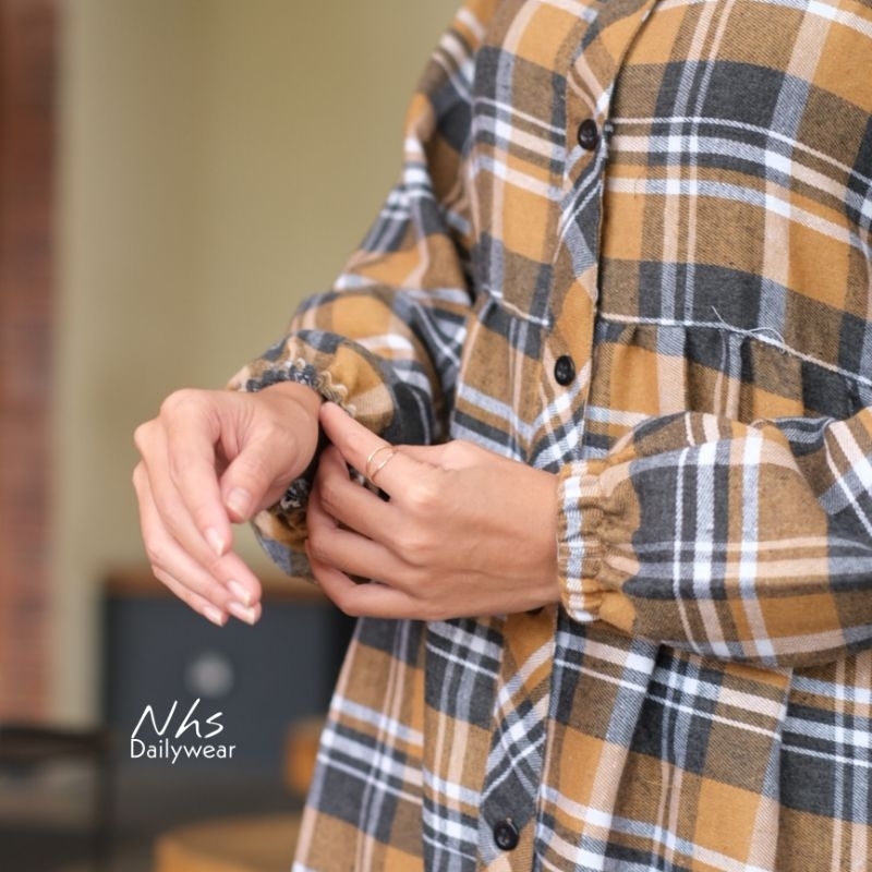 Belinda#1 gamis flanel jumbo xl xxl xxxl xxxxl