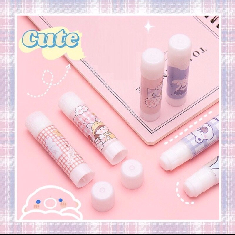 LEM GLUE STIK KARAKTER LUCU / LEM KERTAS KARAKTER