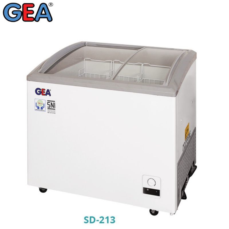 CHEST FREEZER GEA SLIDING GLASS SD-213 / 213LITER GARANSI RESMI ( BATAM )