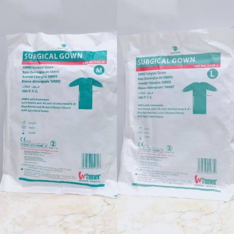 WINNER SURGICAL GOWN BAJU OPERASI JUBAH OPERASI M / L / XL / XXL