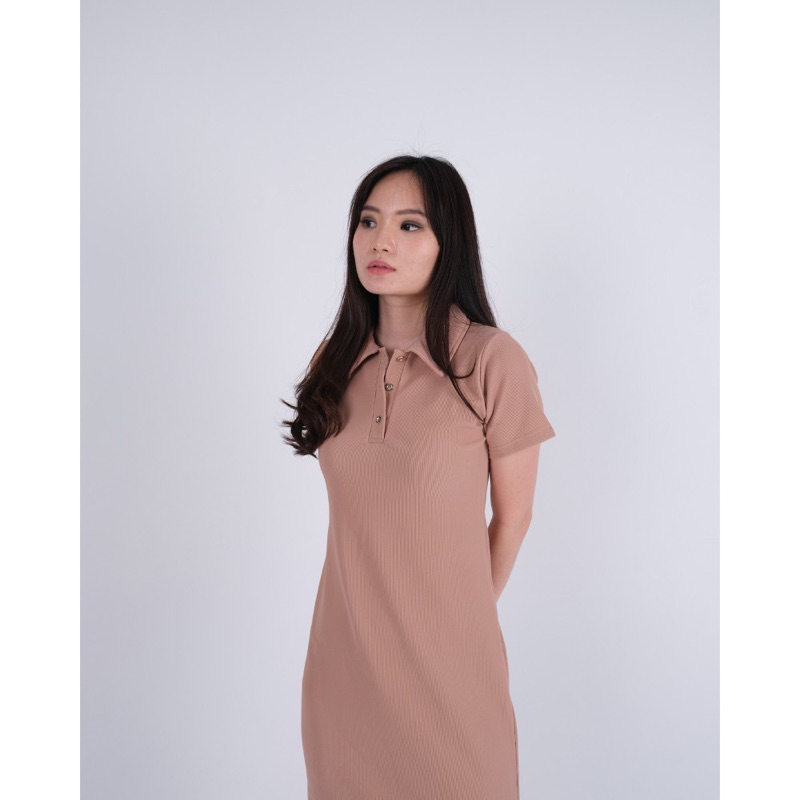 [PRELOVED] KIYORAWEARS ROSE POLO DRESS