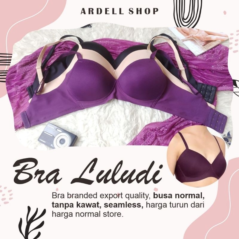 CL LULUDI BY WACOAL BRA WANITA TANPA KAWAT SEAMLESS CUP 32B 34C 36D POLOS LB5169 SS