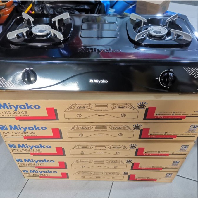 kompor Gas 2 Tungku - Miyako KG-202-CE