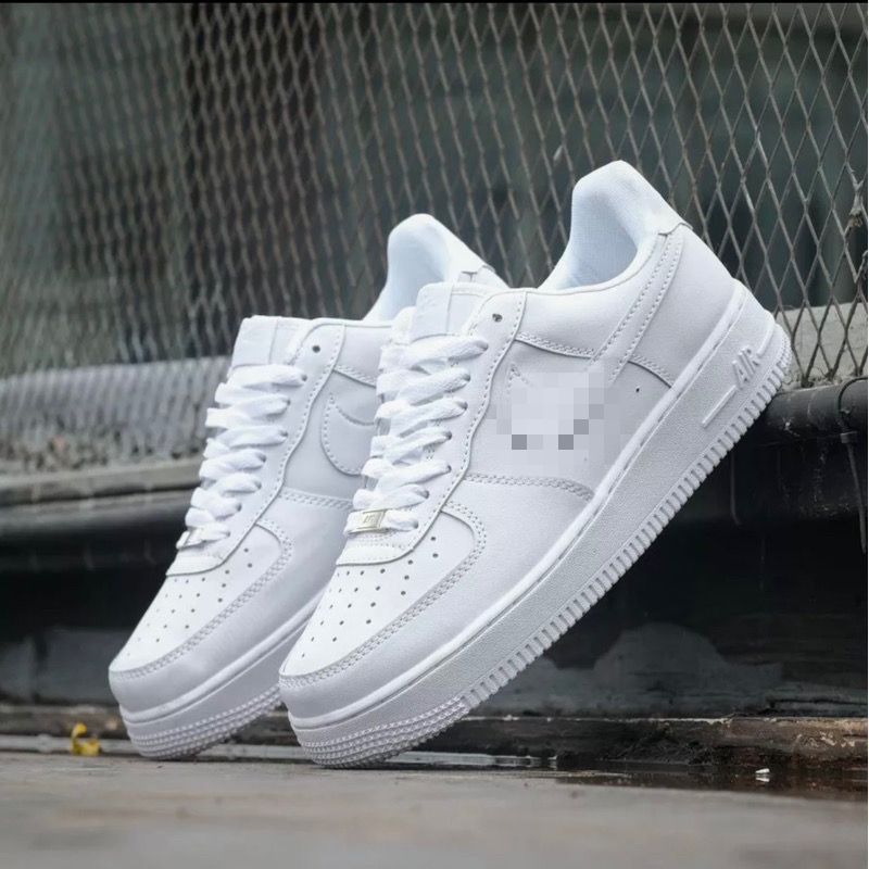 SEPATU AIR FORCE 1(ADA BESI AF1)FULL WHITE/FULL BLACK