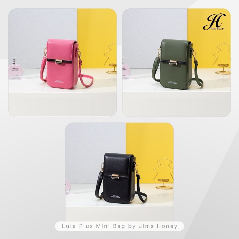 LULA PLUS MINI BAG JIMSHONEY TAS SELEMPANG SLINGPHONE SIMPLE DOMPET PROMO