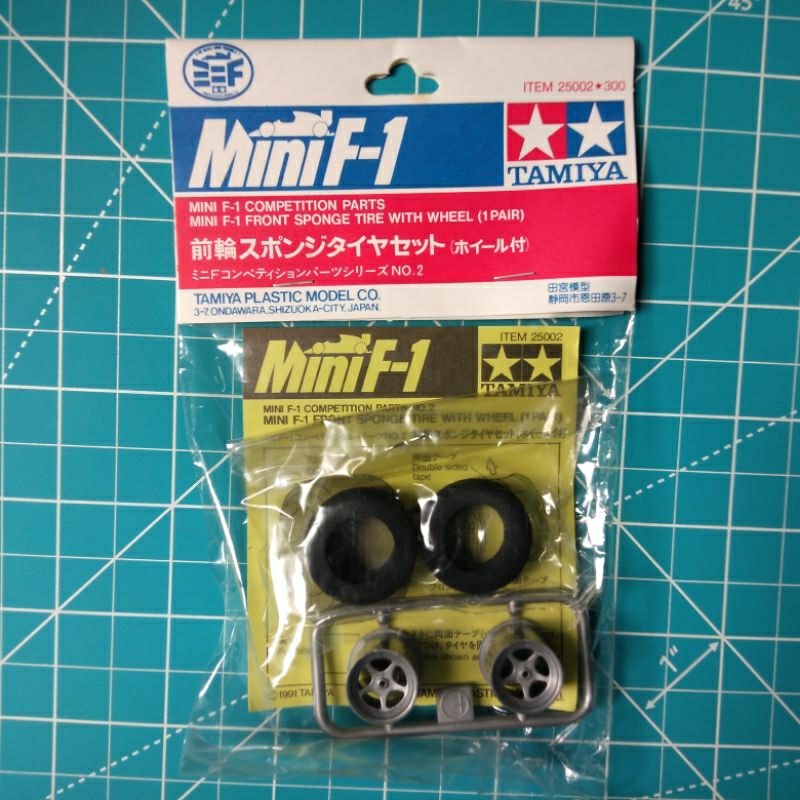 Tamiya 25002 mini f-1 front sponge tire with wheel