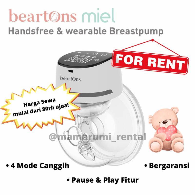 Sewa Pompa ASI Handsfree Beartons Miel