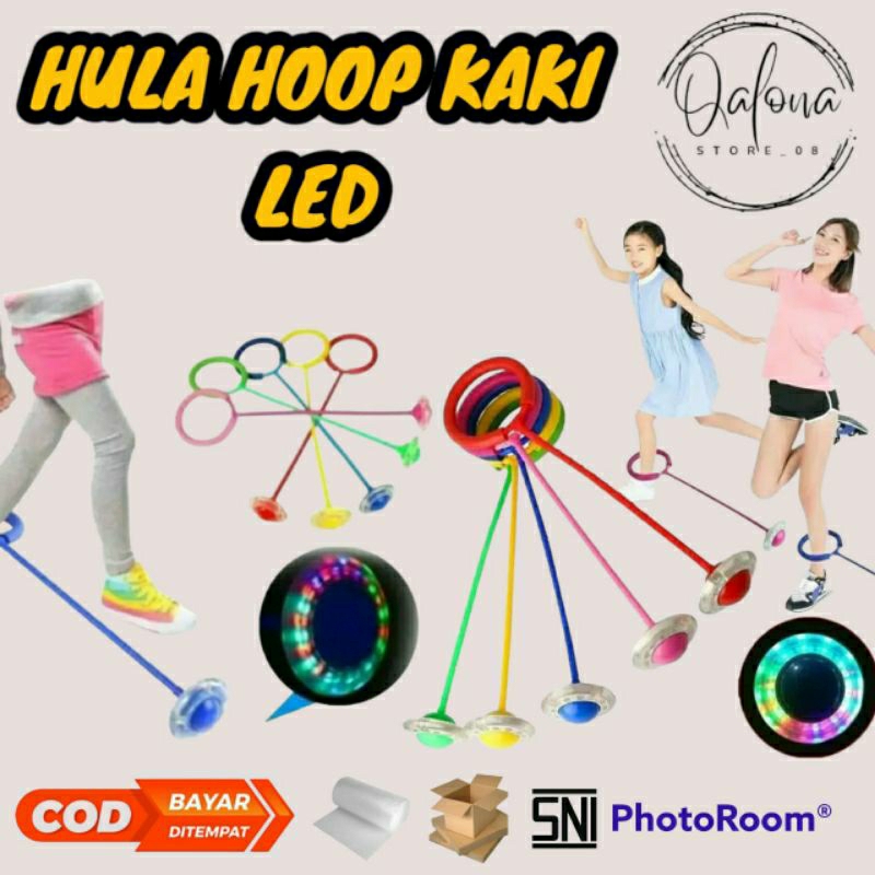 Hula Hoop Kaki | Hula Hoop Kaki Bisa Nyala | Hulahup Kaki Lampu | Hula Hoop Kaki Full LED