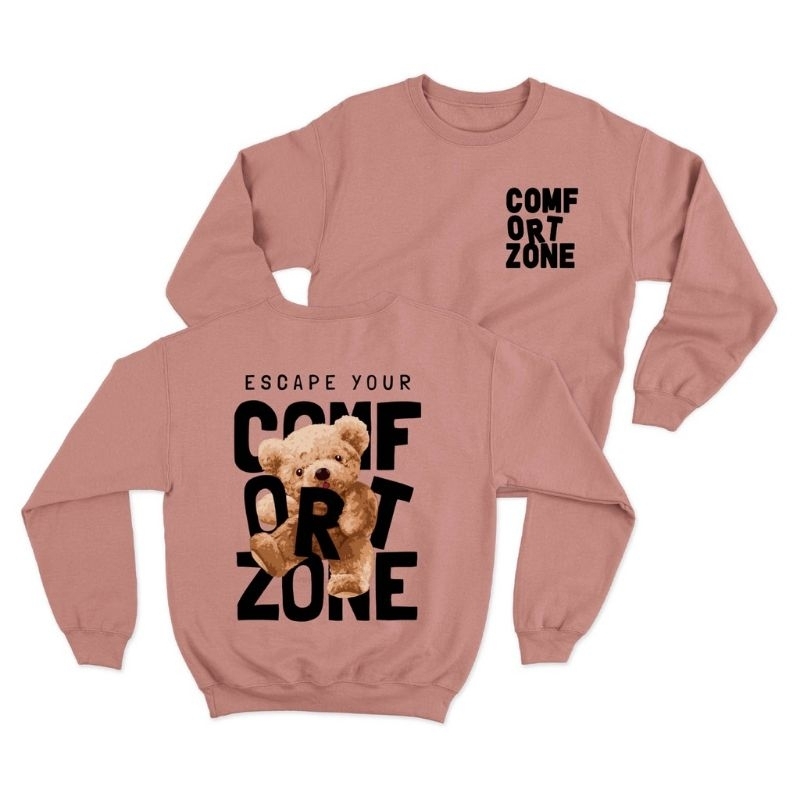 Sweater crewneck Comfort zone (pria &amp; wanita)