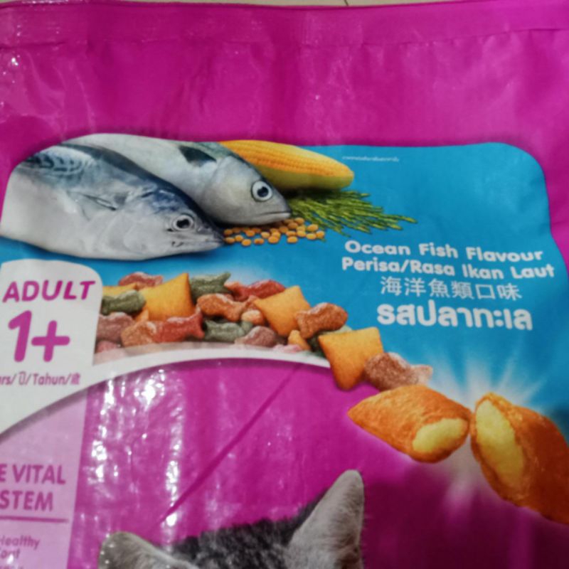 Whiskas Ocean Fish Adult 7kg 1+ (Ekspedisi) makanan kucing adult dryfood catfood