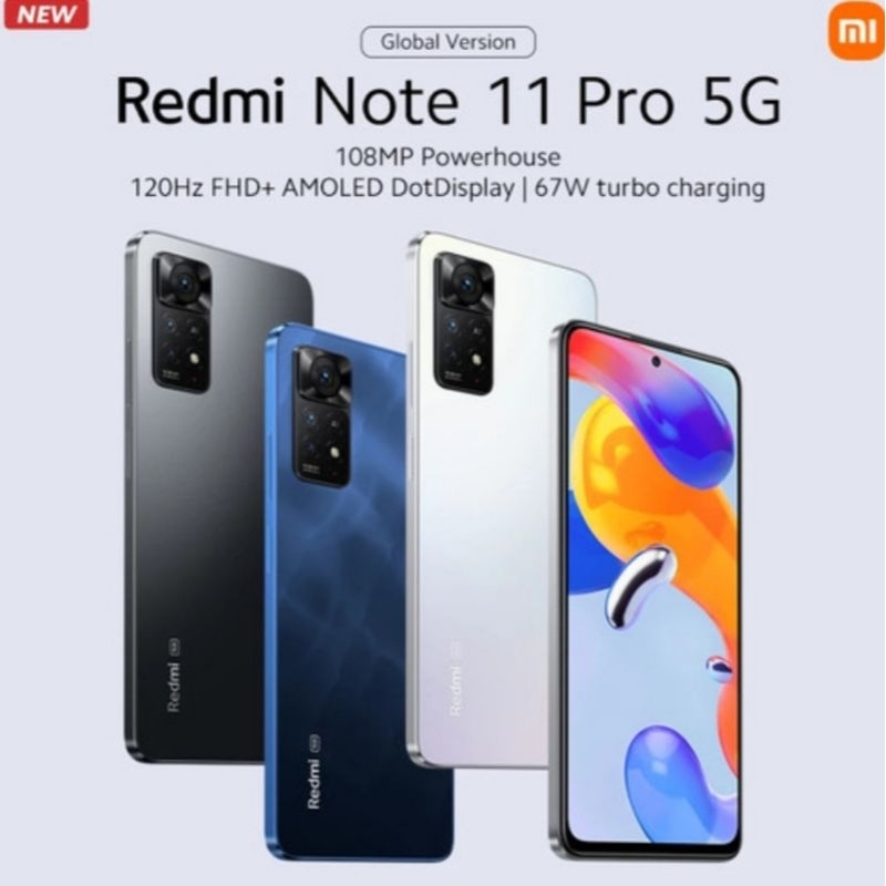 HP XIAOMI REDMI NOTE 11 PRO 5G 8/128 GB - XIOMI MI NOT 11 PRO ROM 128GB RESMI