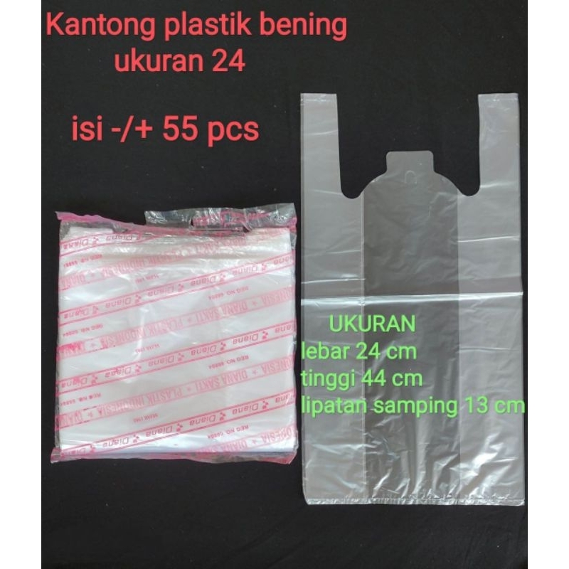 Kantong plastik bening transparan HDPE pembungkus makanan