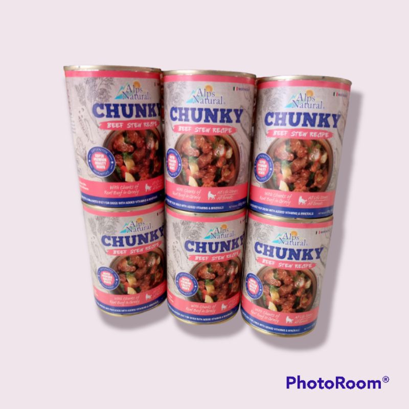 Alps Chunky Naturall Kaleng 400gr Wet food & Dog food - Beef